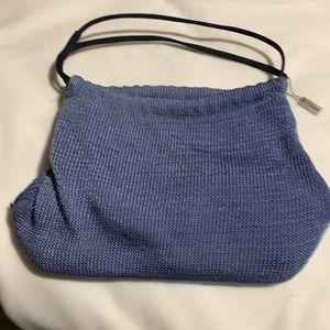 The Sak light blue bag excellent condition one very small spot on bottom of bag